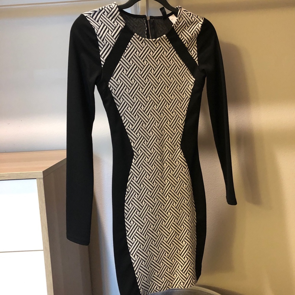 H&M Black & White Dress